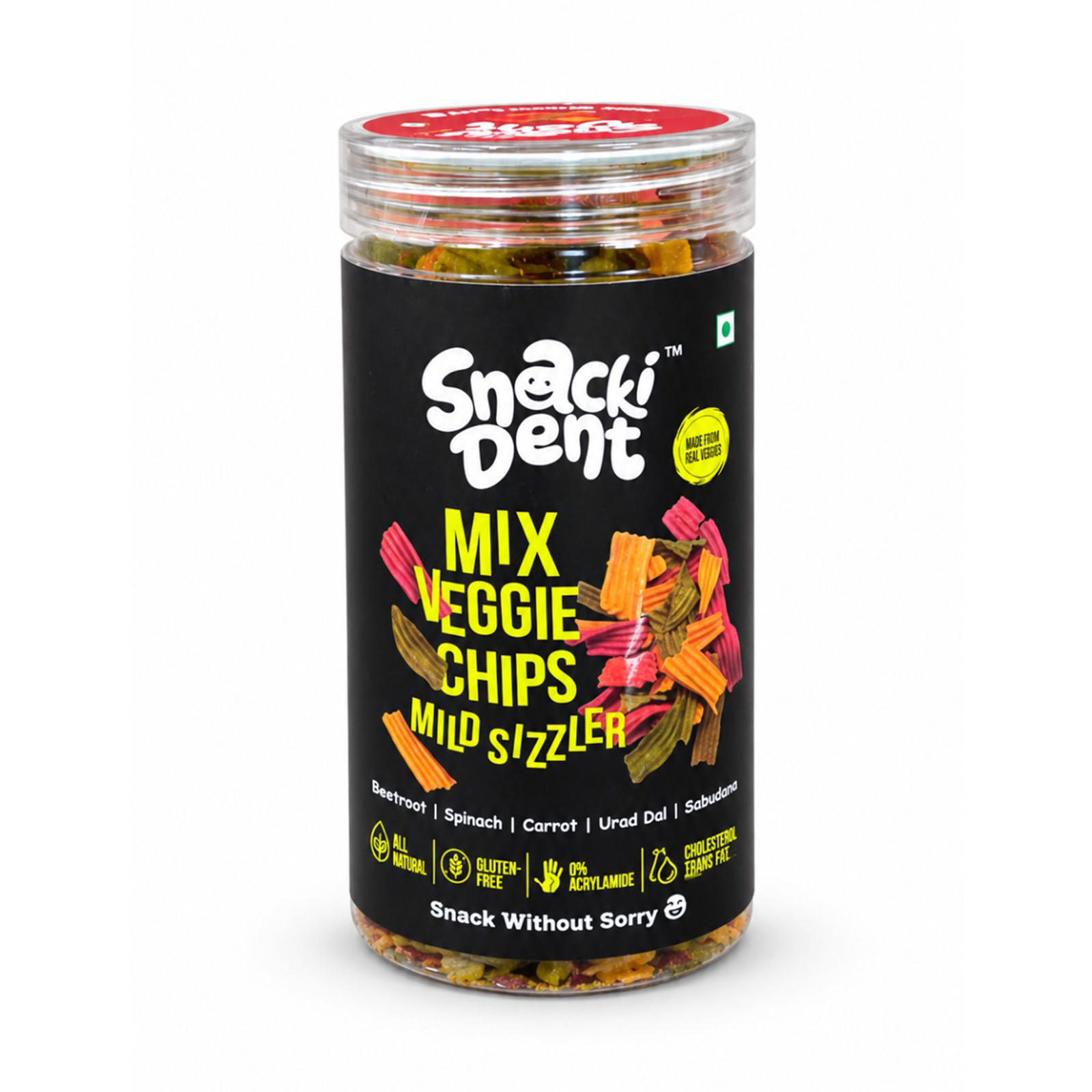 Mix Veggie Chips Mild Sizzler Jar